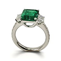 Ring Casciola Gioielli Woman SMERALDO in White Gold Smeraldo 2.91 Ct 372/3698 - 372/3698